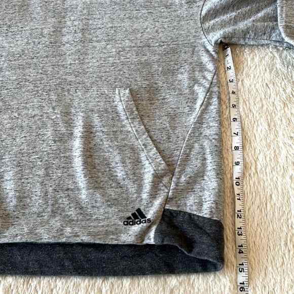 Adidas gray cowl neck hoodie - Picture 9 of 16